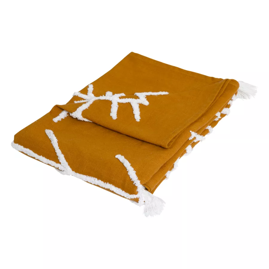 JETE LIT TUFT SOL OC 130X180 L, 180 x P, 130 x H, 1 cm Moutarde