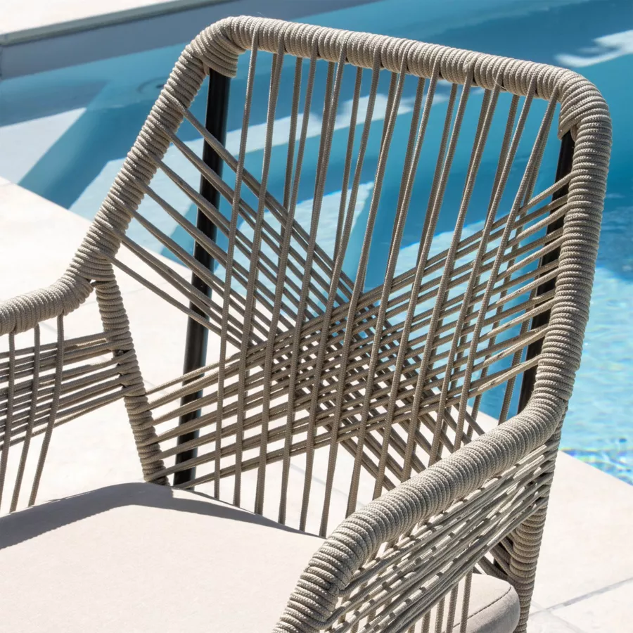 Sillón de jardín apilable Seville - Beige