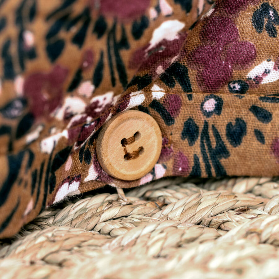 Bettbezug aus Baumwoll-Gaze (200 cm) Constance Camel