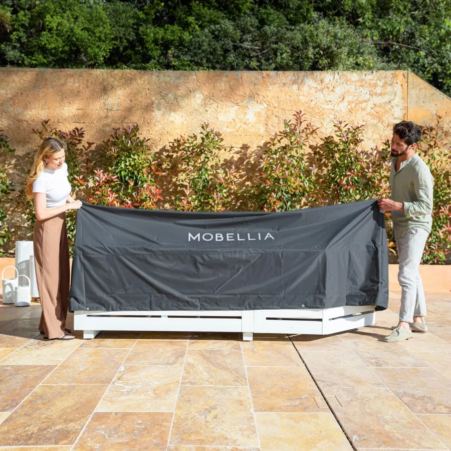 Funda de protección Impermeable para Salón de jardín 250 x 250 cm - Gris