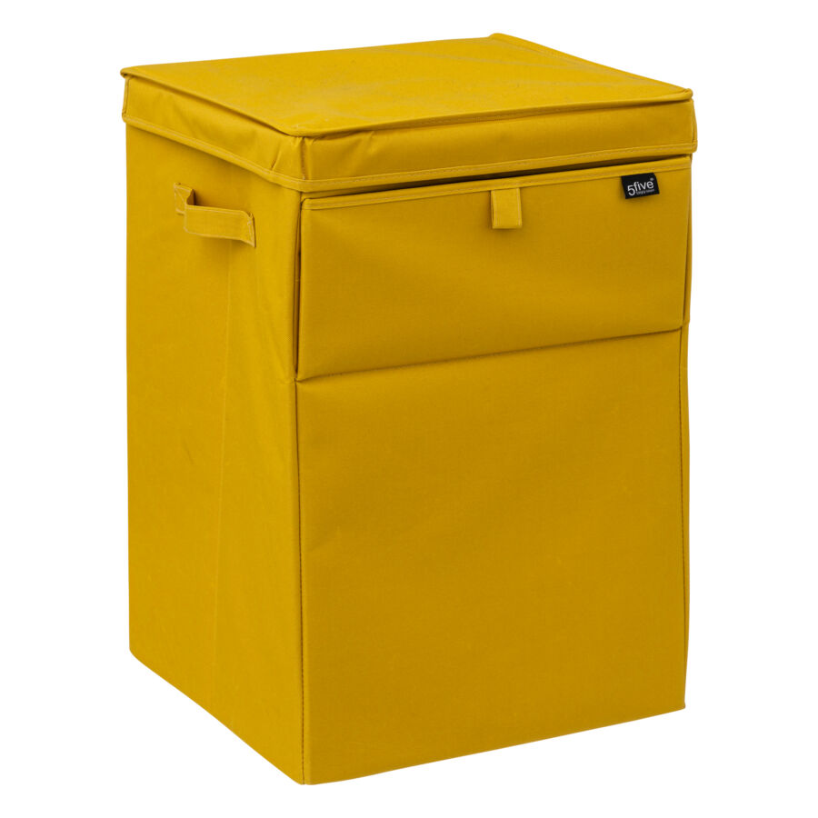 Cesta de ropa plegable (36 x 36 x 55 cm) Colorama Amarillo mostaza