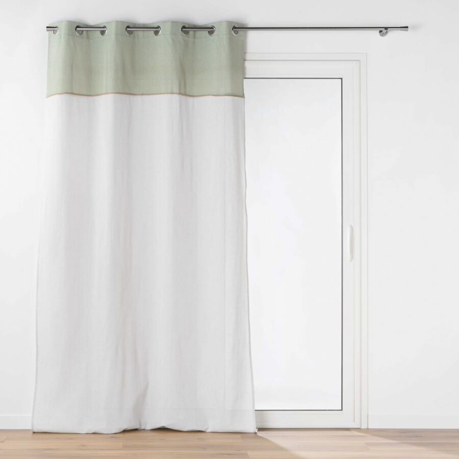 Rideau polyester (140 x 240 cm) Janara Vert sauge