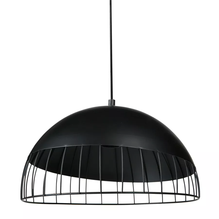 SUSPENSION MƒTAL COLISEE NOIRE Dim : D29.5xH25cm