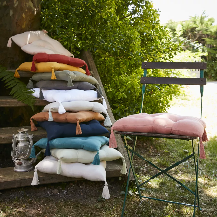 Cojín de silla (40 cm) Gaïa Verde romero