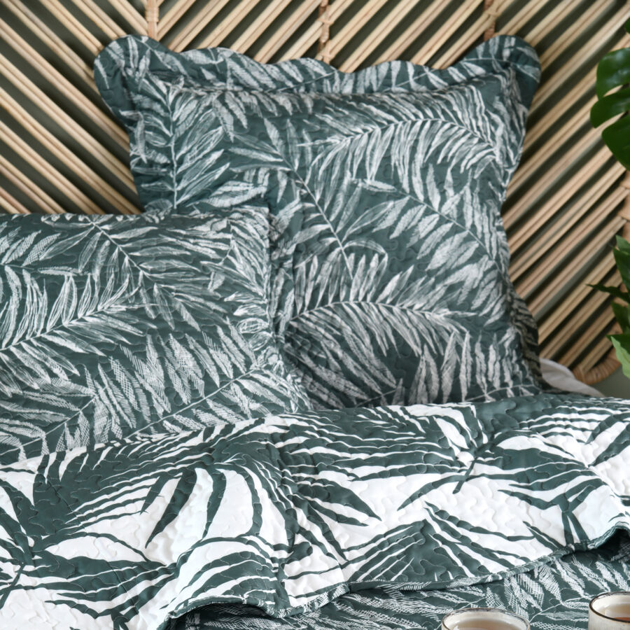 Colcha y fundas de almohada (260 x 240 cm) Manisa Verde