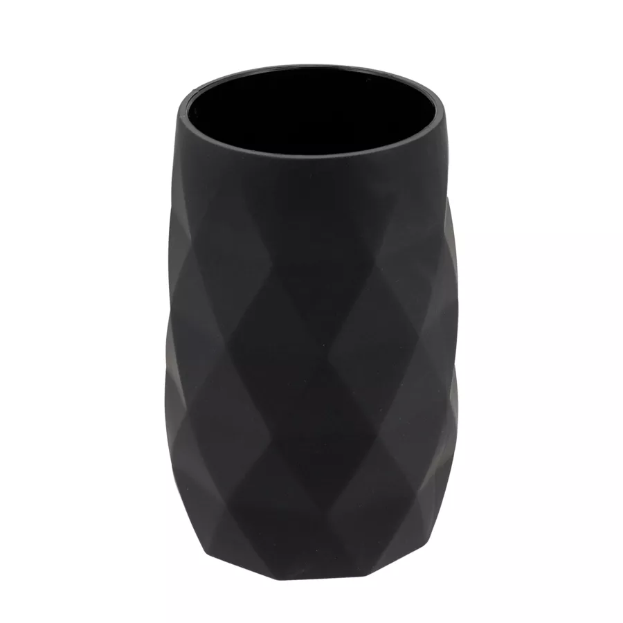 Set di accessori bagno gomma Rubby Nero 