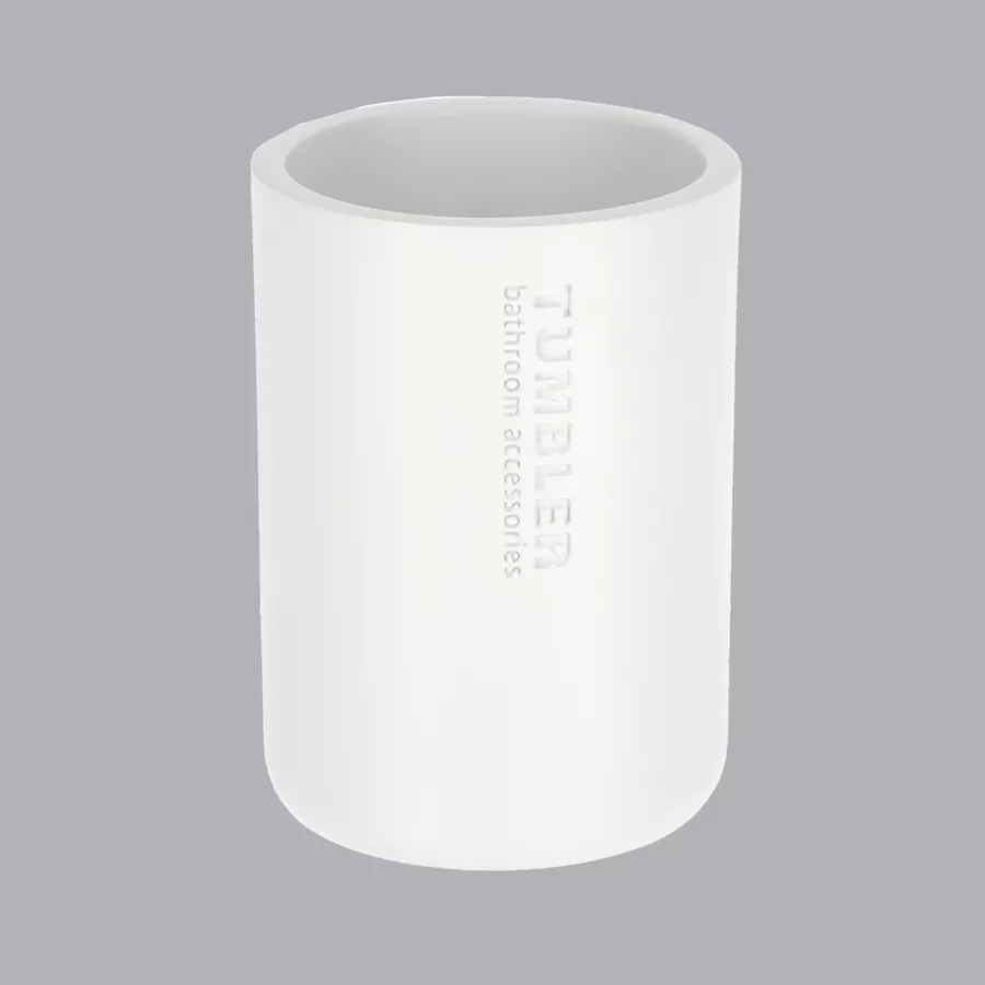 Set di accessori bagno Puro bambù Bianco