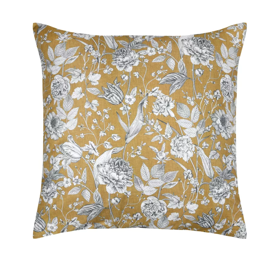 JACINTHE TAIE SAC 63X63 MOUTARDE
