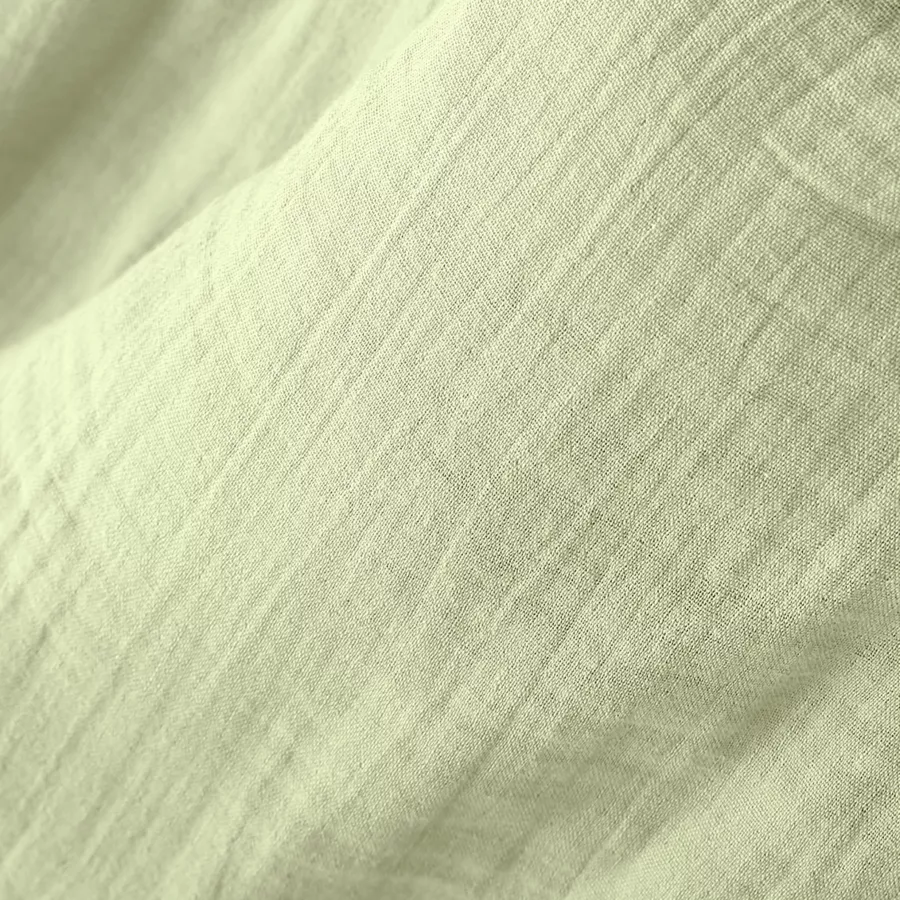 Coussin de chaise gaze de coton (40 x 40 cm) Gaïa Vert tilleul