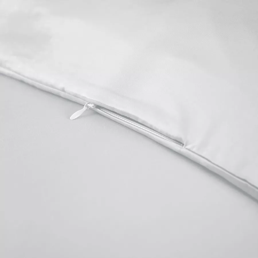 Housse de couette satin de bambou (260 x 240 cm) Salomé Blanc chantilly