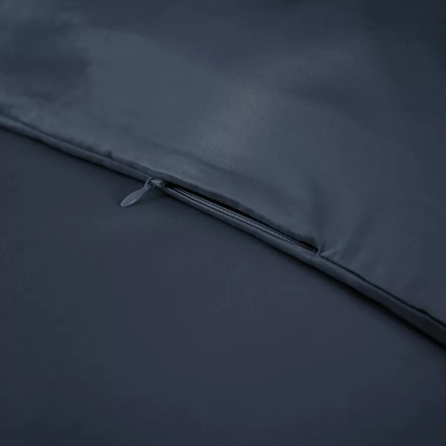 Copripiumino in raso di bambù (260 cm) Salomé Blu notte