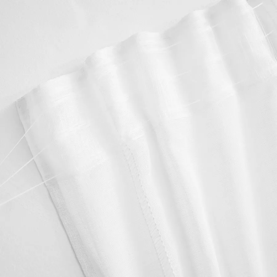 Visillo con cinta fruncida (280 x 240 cm) Leontina Blanco
