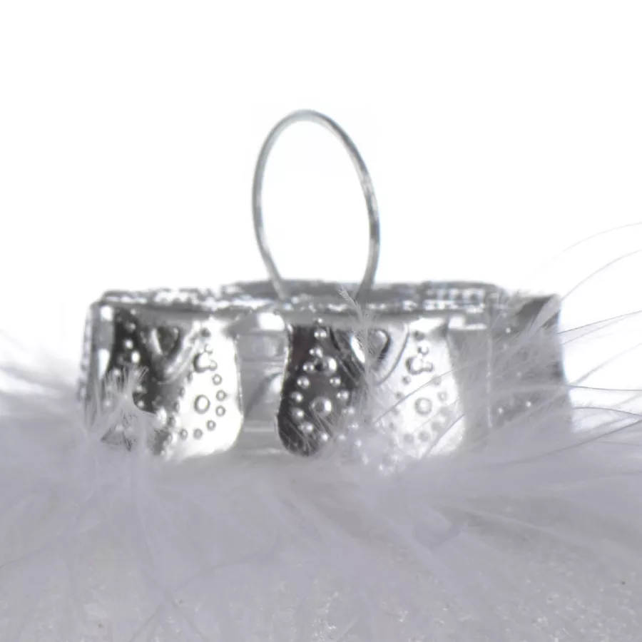 Lote de 12 bolas de Navidad transparentes (D80 mm) Glamour 