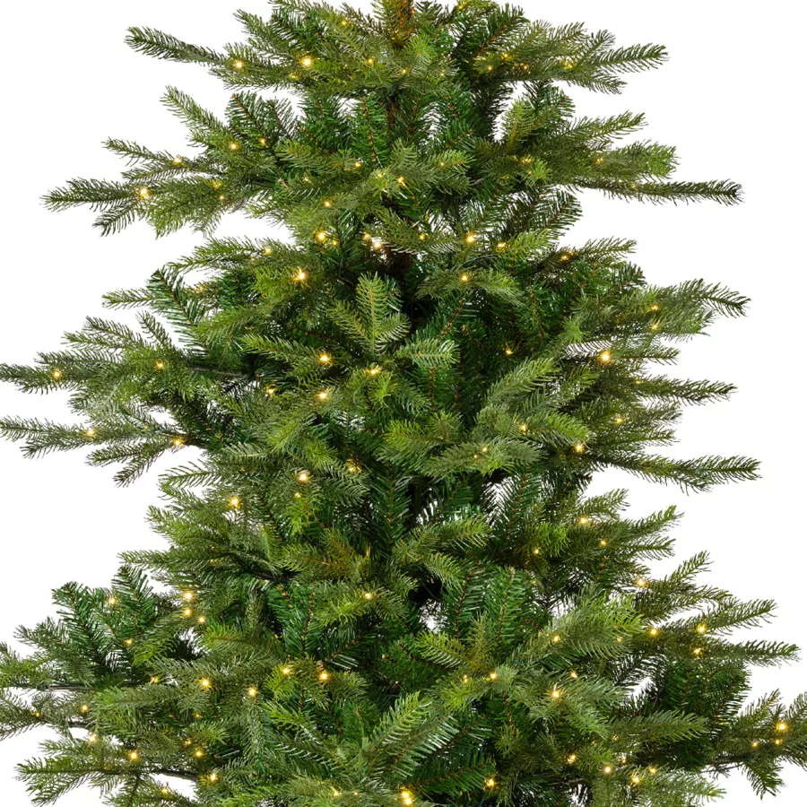 Árbol artificial de Navidad con luces 800 LED H270 cm Glorious Verde abeto