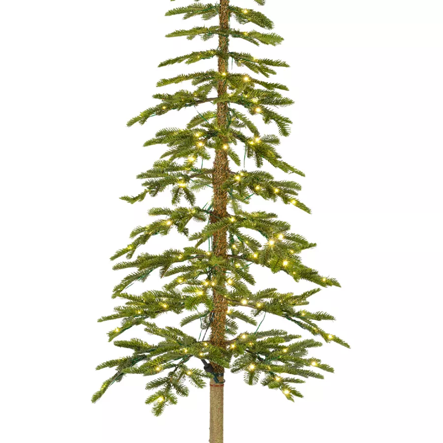 1 Sierra sapin prelit dia60.00-H240.00cm-250L vert/blanc chaud