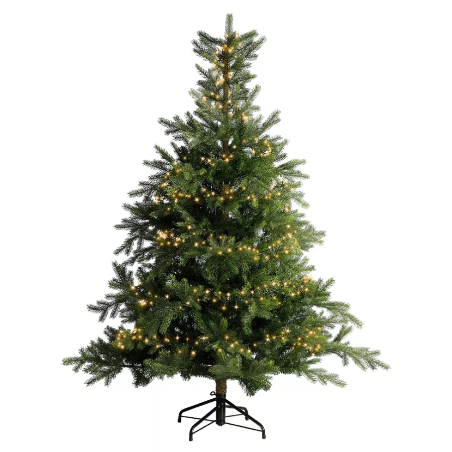 Guirlande lumineuse 22,50 m 1000 LED câble vert Luxe Blanc chaud