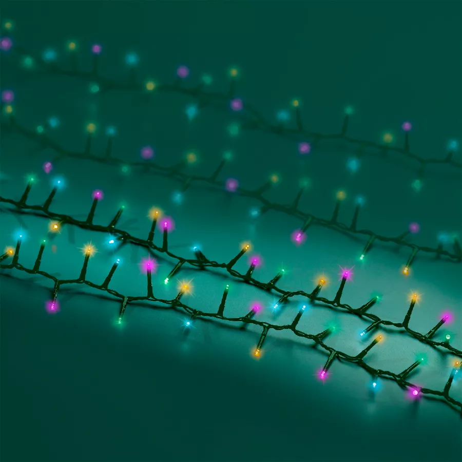 1 LED compact guirlande extŽrieur 2250cm-1000L vert/multi pastel