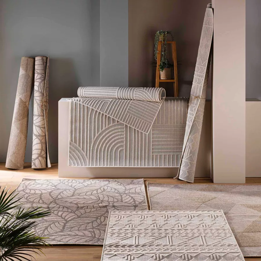 TAPIS RECTANGLE 120 x 170 CM TISSE PLAT ODILON