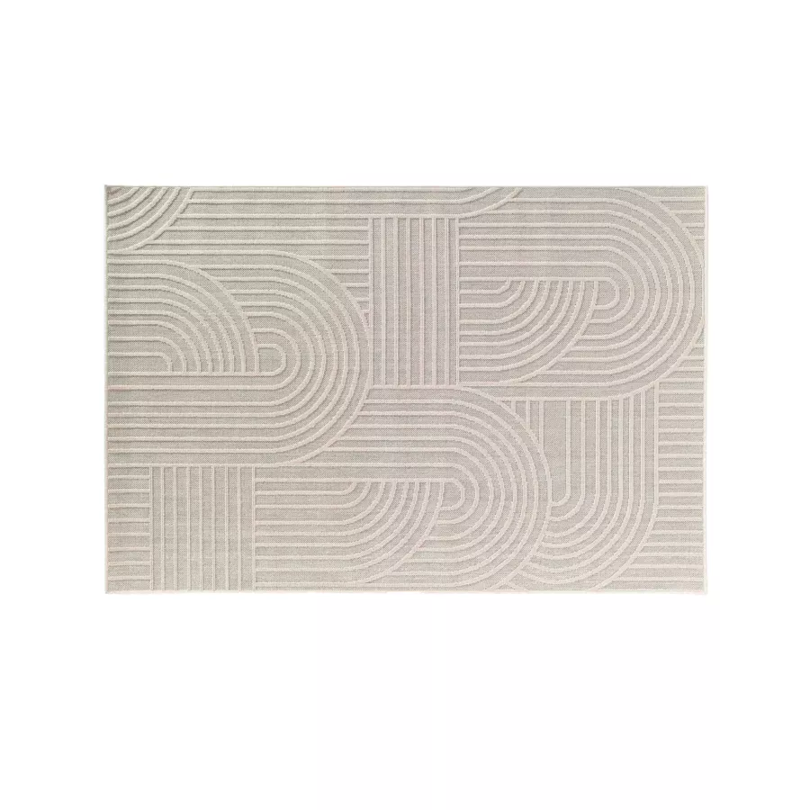 TAPIS RECTANGLE 160 x 230 CM TISSE PLAT RELIEF EZIO