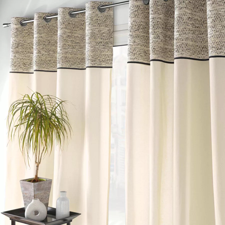 Rideau œillets (140 x 240 cm) Camalia Ecru