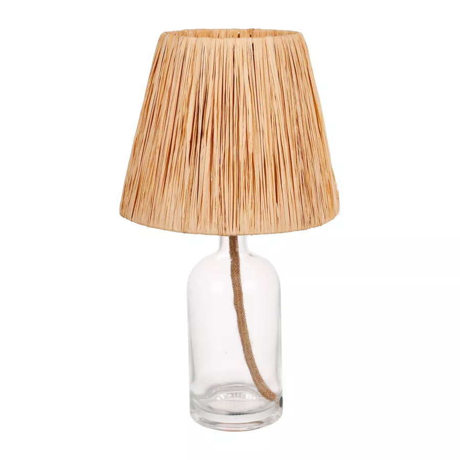 LAMPE VERRE CORDE HADDOCK H40  Dim : l34.5xH24xP2cm