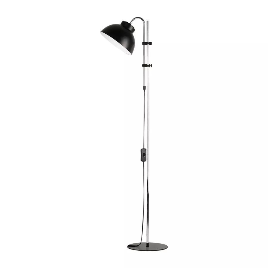 Lámpara ajustable de mesa (H30/110 cm) Industria metal Negro