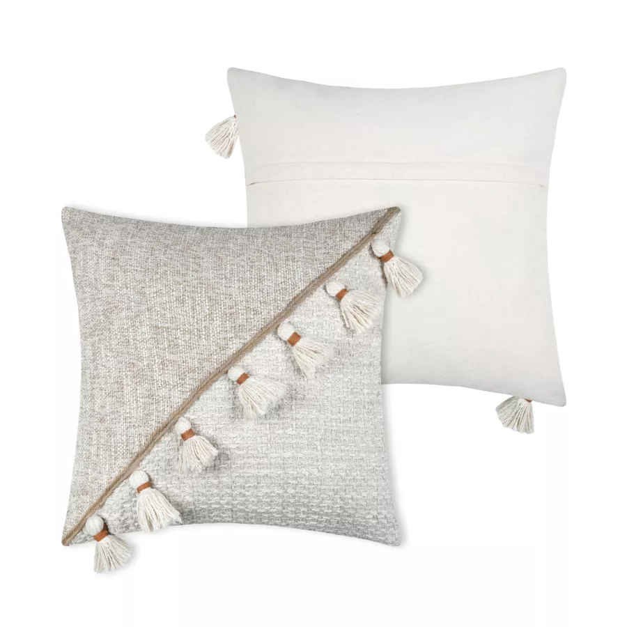 Coussin carré coton (45 x 45 cm) Ziana Beige