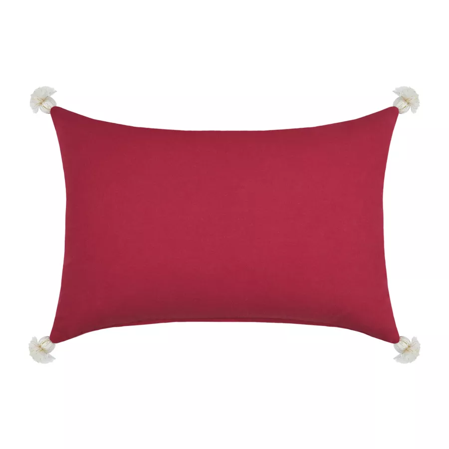 Coussin rectangulaire coton (35 x 70 cm) Finna Rouge