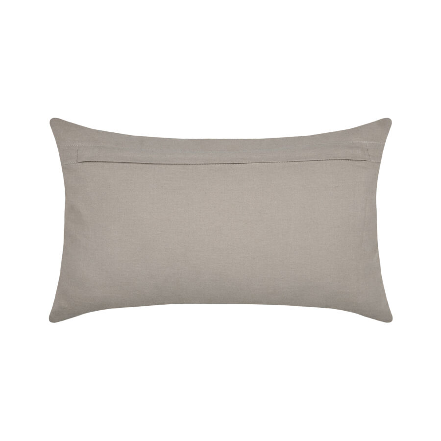 Coussin rectangulaire coton (30 x 50 cm) Hemera Taupe