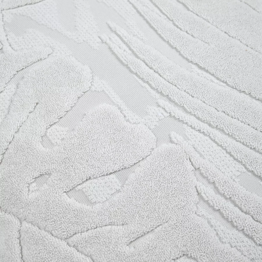 Vierkant fluwelen kussen (45 x 45 cm) Ziana Cremewit