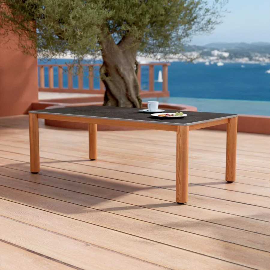 Salotto da giardino alluminio 5 posti Phuket - Beige