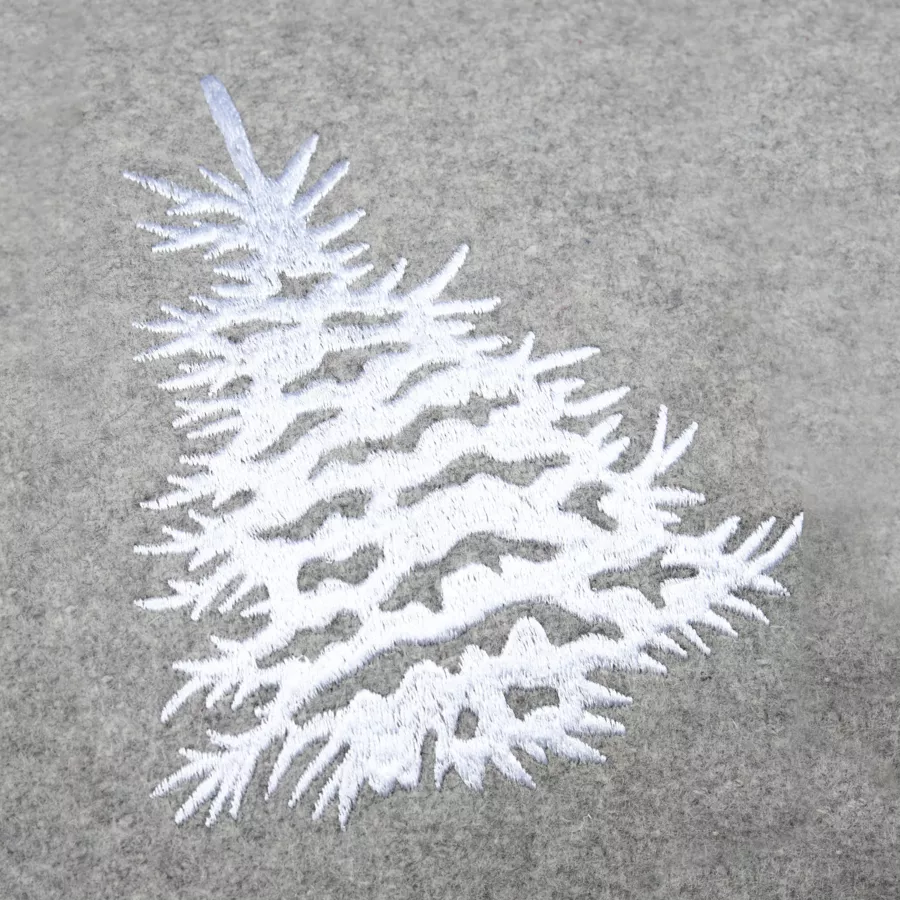 Coussin rectangulaire velours (35 x 70 cm) Gresy Gris