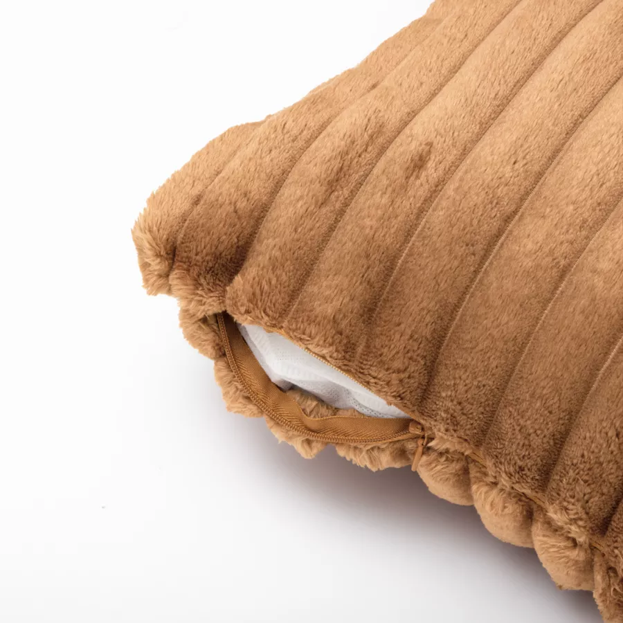 Fodera per cuscino quadrata flanella (40 x 40 cm) Dune Camel