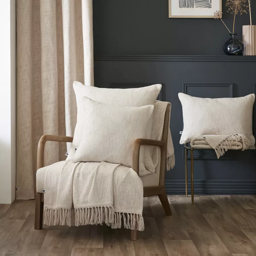 Plaid Baumwolle (180 x 220 cm) Sixtine Beige