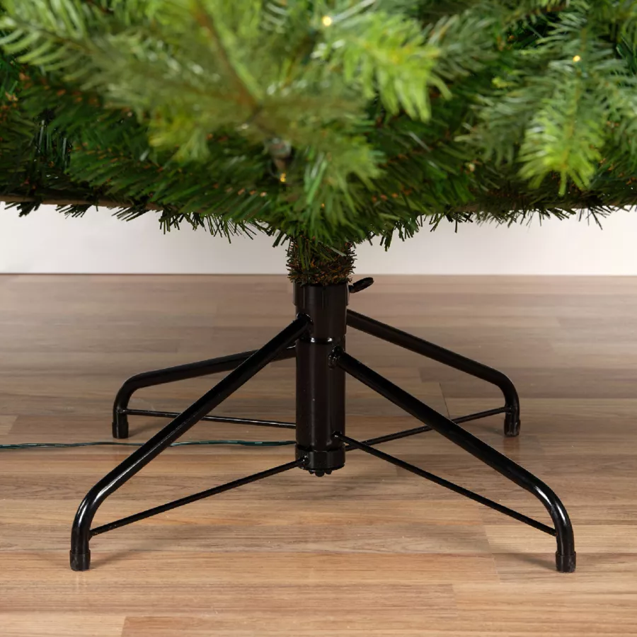 Árbol artificial de Navidad con luces 700 LED H240 cm Glorious Verde abeto