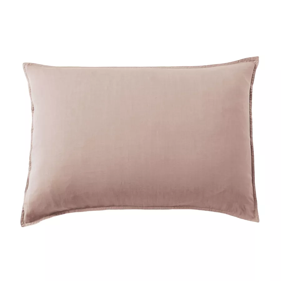 Taie d'oreiller rectangulaire lyocell Tencel™ lavé (50 x 80 cm) Olivia Rose blush