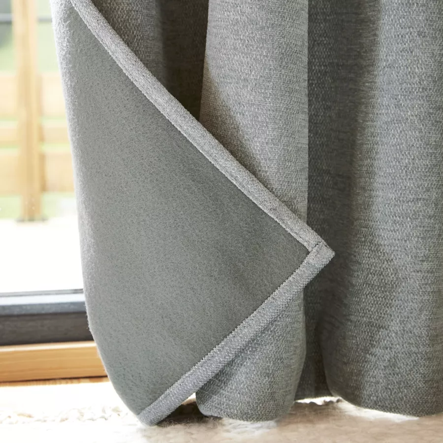 Cortina Opaca aislante (140 x 180 cm) Bjorn Gris titaneo