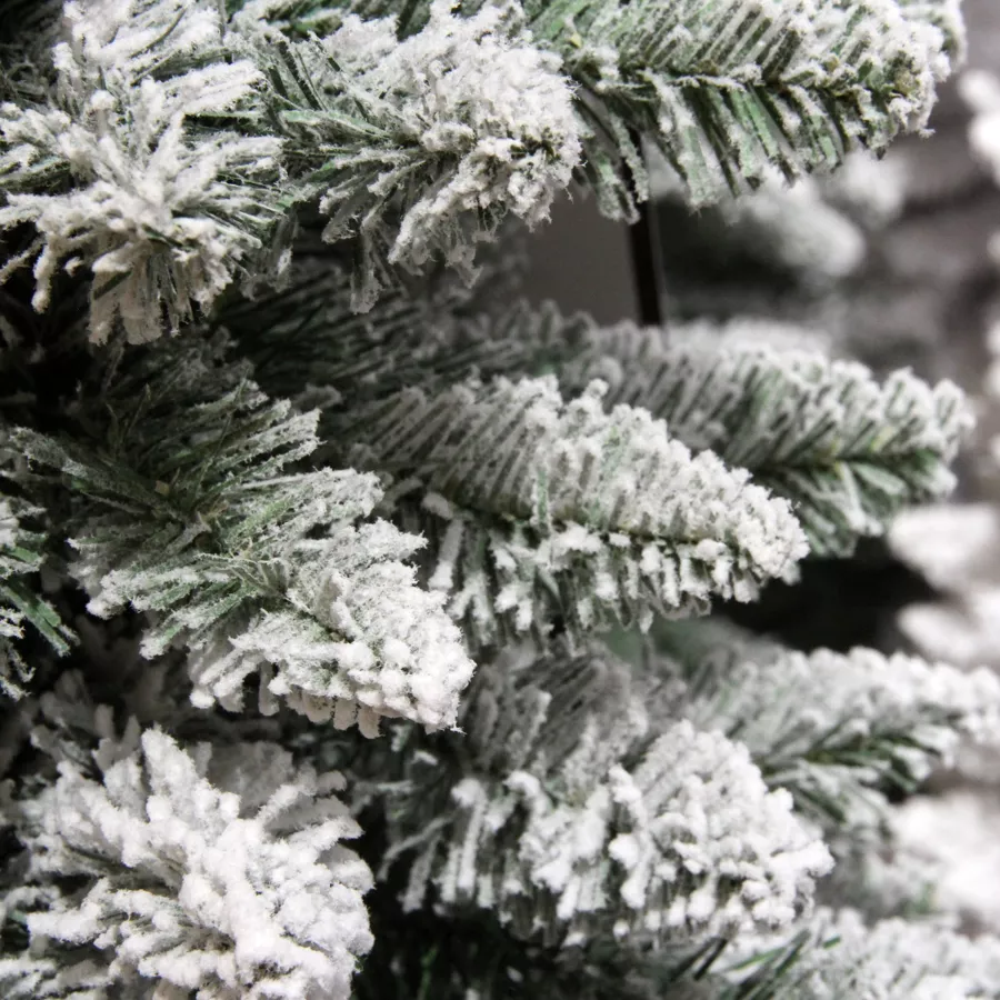Abeto artificial de Navidad Narrow Altura 120 cm Verde nevado