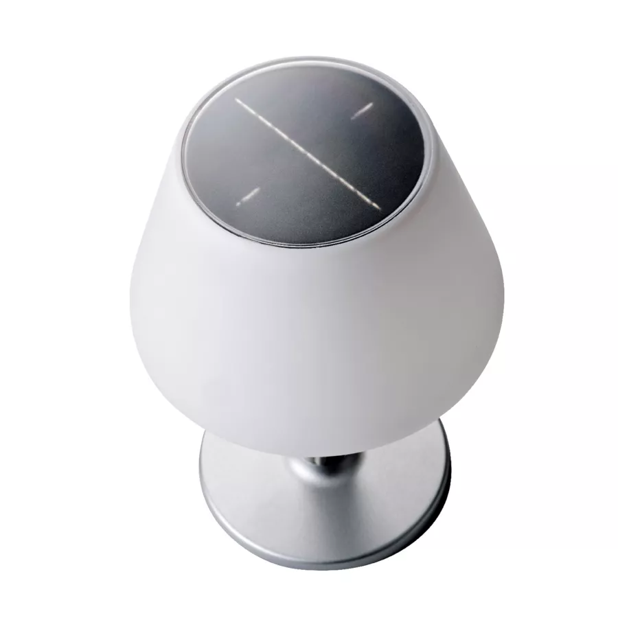 1 Solar lampe de table dia20-H27.80cm-10L blanc