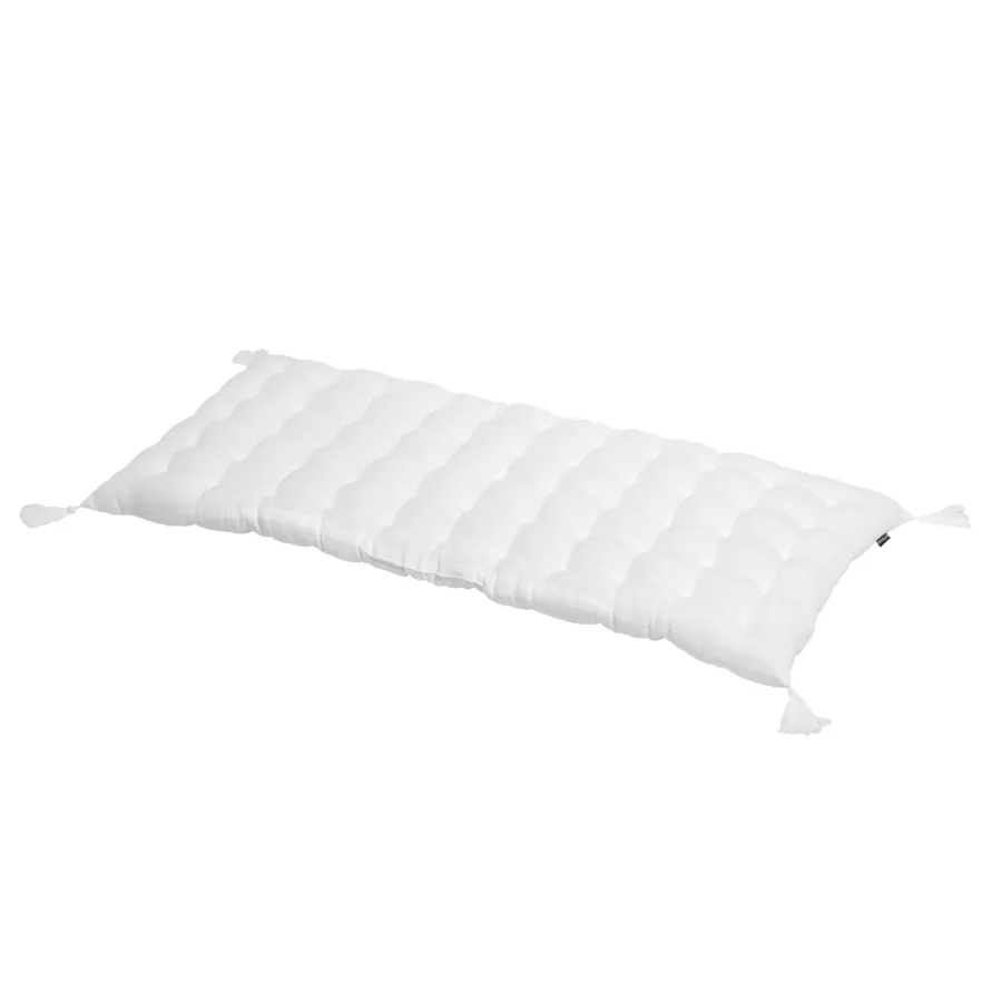 Materassino per pavimento in garza di cotone (60 x 120 cm) Gaïa Bianco chantilly