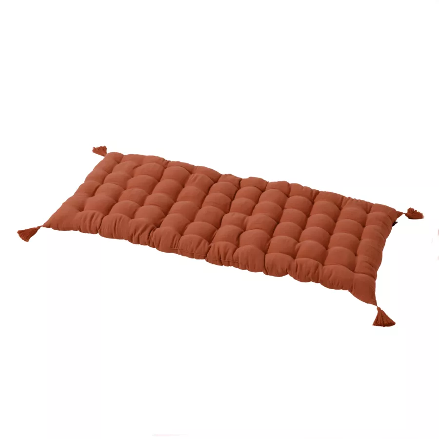 Matelas de sol gaze de coton (60 x 120 cm) Gaïa Terracotta