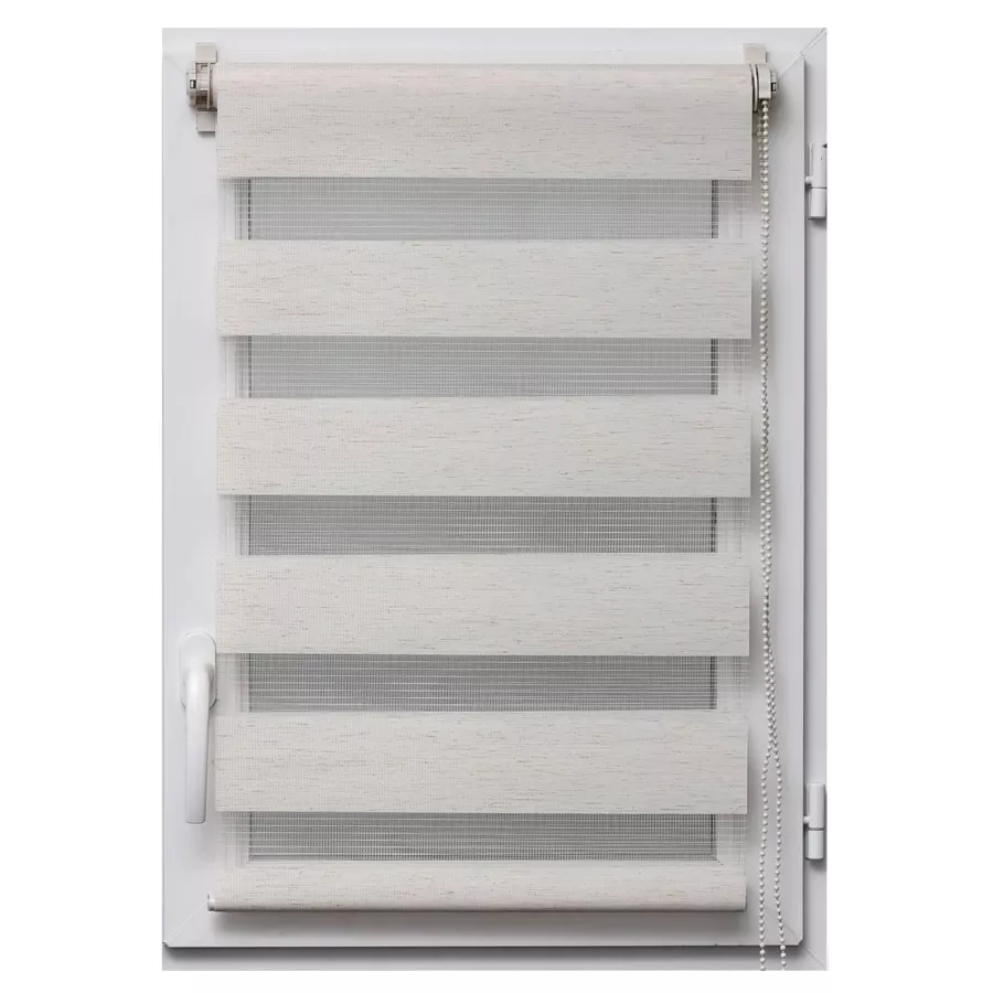 Doppelrollo Tag & Nacht (90 x H180 cm) Beige meliert
