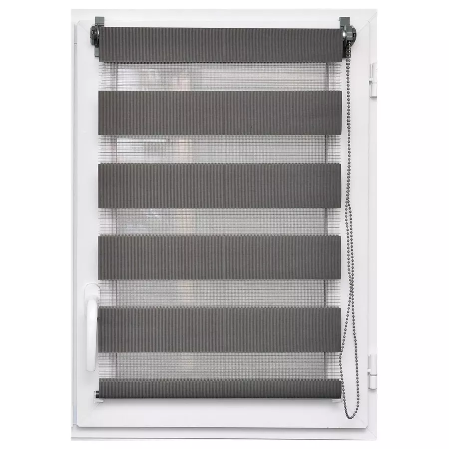 Store enrouleur Jour/Nuit (90 x 180 cm) Gris Anthracite