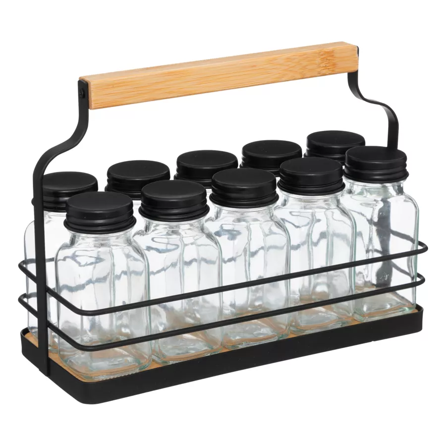 Support à épices 10 pots (21 x 9 x H16 cm) Easy kitchen 