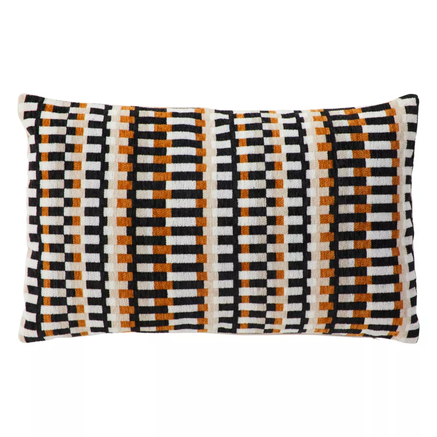 Cojín rectangular bordado (30 x 50 cm) Jangwa Beige