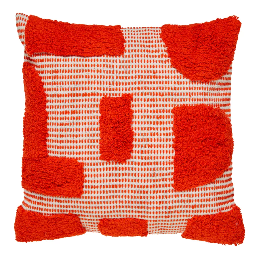Cojín cuadrado algodón (50 x 50 cm) Poppy Orange