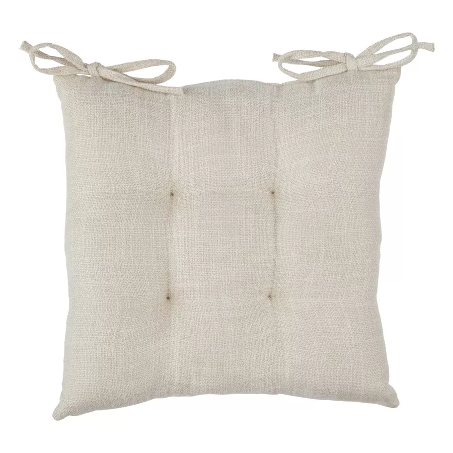Coussin de chaise carré (38 x 38 cm) Clem Beige lin
