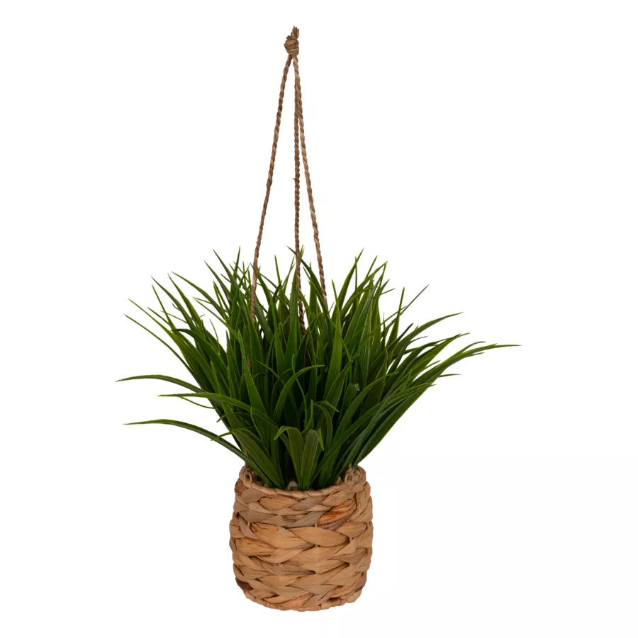 Kunstplant hangend in gevlochten pot (H27 cm) Moda Costa