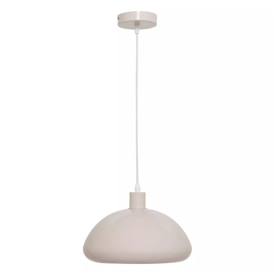 Suspension luminaire métal (27,5 x 13,4 cm) Savio Beige