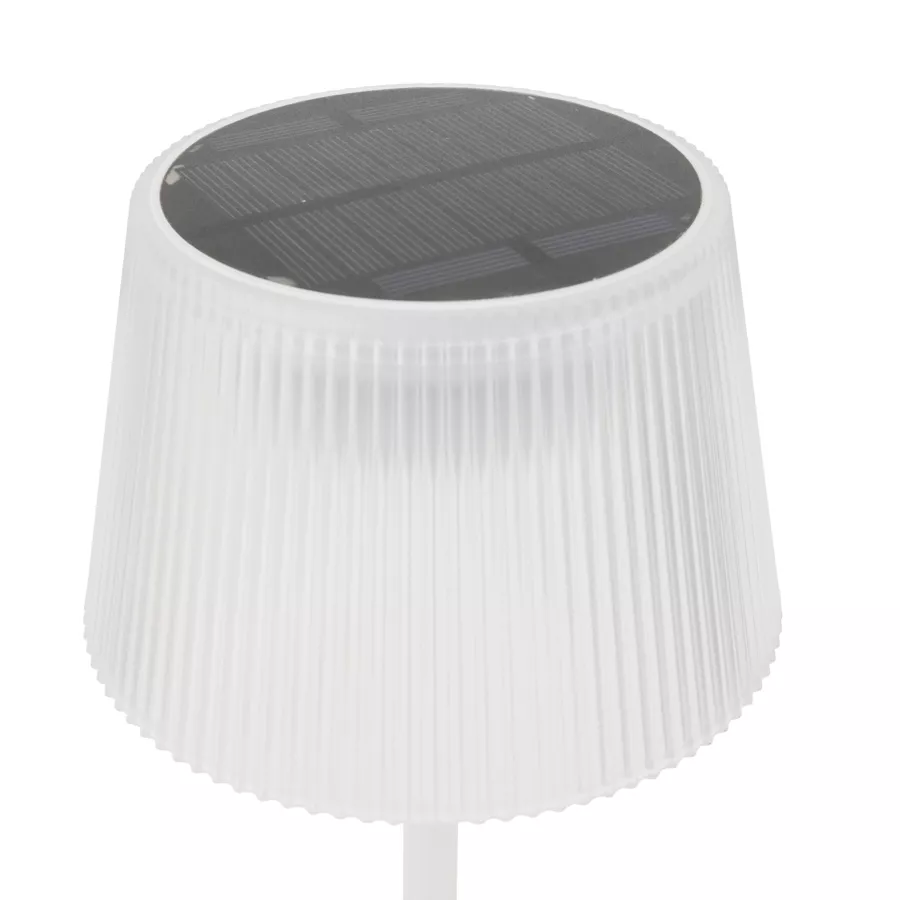 Lampe à poser extérieure solaire/USB (H20 cm) Katy Blanche
